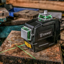 Nível a Laser Profissional 12 Linhas Verdes 20m 532nm com Acessórios DEKO-DKLL12PB1
