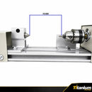 Mini Torno Mecanico para Madeira 96W 50mm - Titanium Platina