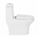 Kit Vaso Sanitário Monobloco com Assento Branco 3 e 6 litros Vittoria Luvia