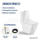 Vaso Sanitário Monobloco Completo Diamante - Caixa Acoplada