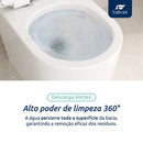 Vaso Sanitário Monobloco Produzido Em Cerâmica Incluindo Assento Sanitário, Anel De Vedação E Manual - VAB0036-C