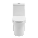 Kit Vaso Sanitário Monobloco com Assento Branco Quadrado 3 e 6 litros Elena Luvia