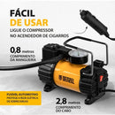 Compressor De Ar Automotivo Portatil 12 V 7 Atm. 37 L/min 1pc // Denzel