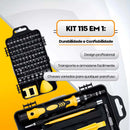 Kit Ferramenta Chave De Precisão Para Eletronicos Celular E Pc - Bits Phillips, Fenda, Torx, Allen, Y