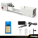 Mini Torno Mecanico para Madeira 96W 50mm - Titanium Platina