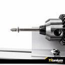 Mini Torno Mecanico para Madeira 96W 50mm - Titanium Platina