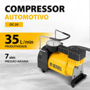 Compressor De Ar Automotivo Portatil 12 V 7 Atm. 35 L/min//denzel