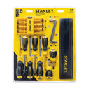Kit de Ferramentas Stanley Aço Carbono com Bolsa 17 Peças Profissional