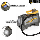 Mini Compressor De Ar Elétrico Portátil Bivolt 110/220v E 12v Muke Tools 120w 150 Psi Para Carro E Casa