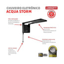 Chuveiro Eletrônico Acqua Storm Ultra 7800w Preto Loren