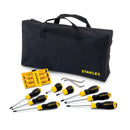 Kit de Ferramentas Stanley Aço Carbono com Bolsa 17 Peças Profissional