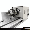 Mini Torno Mecanico para Madeira 96W 50mm - Titanium Platina