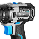 Parafusadeira Furadeira Brushless 3/8 Pol. 20V com 2 Baterias 1,5Ah Lí-Íon Carregador Bivolt e Maleta com Acessórios DEKO-DKBL20DU3-S3