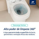Vaso Sanitário Monobloco Produzido Em Cerâmica Com Acessórios Navies - VAB0004-C