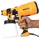 Pistola de Pintura Pulverizadora HVLP Elétrica 550W 110V 800ml 03 Bicos e Acessórios DEKO-DKSG55K1