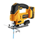 Serra Tico Tico 7/8 Pol 20V com Laser e Luz LED Bateria Lítio-íon Carregador e Acessórios DEKO-DKJS20Q1Y-S1