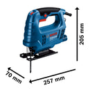 Serra Tico-Tico Bosch GST 680 500W 127V (110V) com 1 Lâmina e Acessórios