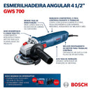Esmerilhadeira Angular 4.1/2" Bosch GWS 700 710W 220V