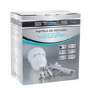 Pistola de Pintura 600ml Bico de 1,2 / 1,5 e 1,8mm Tanque Alto Stels