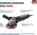 ESMERILHADEIRA ANGULAR 4.1/2" COM 2 DISCOS E 1 BOLSA 9004 830W 220V SKIL