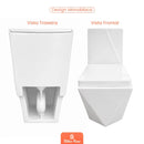 Vaso Sanitário Monobloco Milão Branco Caixa Acoplada Dual Flush 3/6L Vortex com Assento Soft Close Stillus Home