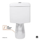 Vaso Sanitário Monobloco Caixa Acoplada Privada Taquaras Pingoo.casa - Branco