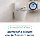 Vaso Sanitário Monobloco Completo Caixa Acoplada Privada Acies - VAB0003-C