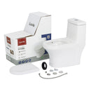 Kit Vaso Sanitário Monobloco com Assento Branco 3 e 6 litros Vittoria Luvia