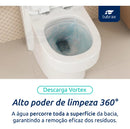 Vaso Sanitário Monobloco Caixa Acoplada Privada Completo Cor Branco - VAB0004