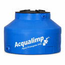 Caixa De Água 310L Polietileno Água Protegida Tampa Rosca Azul