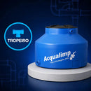 Caixa De Água 310L Polietileno Água Protegida Tampa Rosca Azul