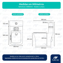 Vaso Sanitário Monobloco Cerâmica Modelo Flumen - VAB0034-C