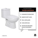 Vaso Sanitário Monobloco Caixa Acoplada Privada Taquaras Pingoo.casa - Branco