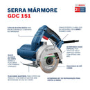 Serra Mármore Bosch GDC 151 Premium 125mm 1500W 127V (110V)