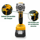 Chave De Impacto A Bateria 21v Tch21 Trato - Amarelo