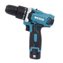 Furadeira e Parafusadeira de Impacto Wesco WS2547 a Bateria 12V 3/8" com Carregador e Bateria