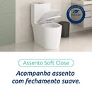 Vaso Sanitário Monobloco Produzido Em Cerâmica Incluindo Assento Sanitário, Anel De Vedação E Manual - VAB0036-C