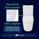 Vaso Sanitário Monobloco Produzido Em Cerâmica Incluindo Assento Sanitário, Anel De Vedação E Manual - VAB0036-C