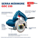 Serra Mármore GDC 150 TITAN 1500W 220V com 1 Disco BOSCH-06015486D1-000