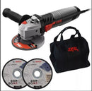 ESMERILHADEIRA ANGULAR 4.1/2" COM 2 DISCOS E 1 BOLSA 9004 830W 220V SKIL