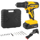Furadeira e Parafusadeira à Bateria 12V bivolt pfv 012 com Kit de Brocas e Bits vonder