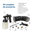Motocompressor Diafragma Schulz 127V (110V) Jet Fácil Plus com Acessórios Hobby