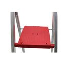 Escada Doméstica Aluminio 8 Degraus Natural 120 Kg Reisam