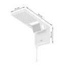 Chuveiro Elétrico Eletrônico 6800w Branco Quadrado Acqua Duo Ultra Lorenzetti