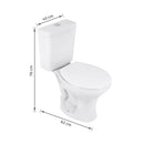 Kit Vaso Sanitário com Caixa Acoplada e Assento Branco Duplo Acionamento 3/6L Saída Vertical Saveiro Celite