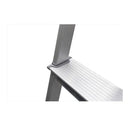 Escada Doméstica Aluminio 8 Degraus Natural 120 Kg Reisam